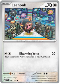 Pokemon Scarlet & Violet Obsidian Flames Lechonk Card #181