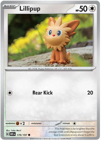 Pokemon Scarlet & Violet Obsidian Flames Lillipup Card