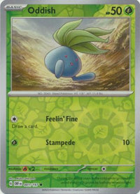 Pokemon Scarlet & Violet Obsidian Flames Oddish Card reverse