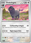 Pokemon Scarlet & Violet Obsidian Flames Oinkologne Card