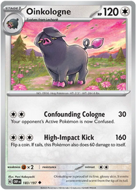 Pokemon Scarlet & Violet Obsidian Flames Oinkologne Card
