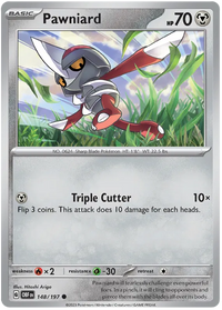 Pokemon Scarlet & Violet Obsidian Flames Pawniard Card