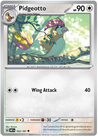 Pokemon Scarlet & Violet Obsidian Flames Pidgeotto Card