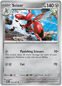 Pokemon Scarlet & Violet Obsidian Flames Scizor Card