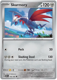 Pokemon Scarlet & Violet Obsidian Flames Skarmory Card
