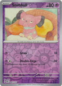Pokemon Scarlet & Violet Obsidian Flames Snubbull Card reverse