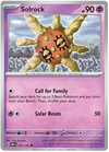 Pokemon Scarlet & Violet Obsidian Flames Solrock Card