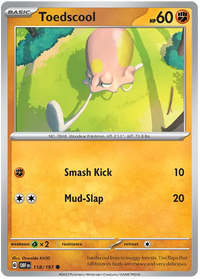 Pokemon Scarlet & Violet Obsidian Flames Toedscool Card