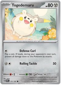 Pokemon Scarlet & Violet Obsidian Flames Togedemaru Card