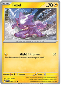 [Collector Troves] Pokemon Scarlet & Violet Obsidian Flames Toxel Card
