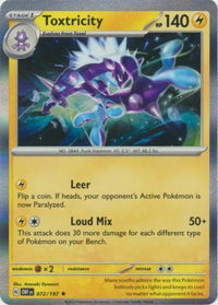 Pokemon Scarlet & Violet Obsidian Flames Toxtricity Card holo