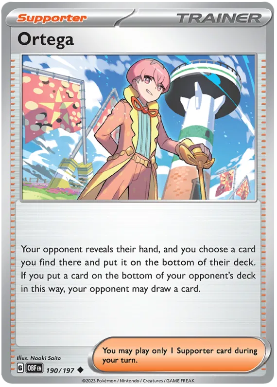 Pokemon Scarlet & Violet Obsidian Flames Trainer Ortega Card