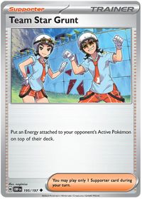 Pokemon Scarlet & Violet Obsidian Flames Trainer Team Star Grunt Card