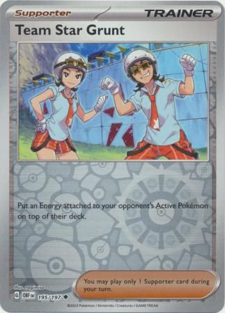 Pokemon Scarlet & Violet Obsidian Flames Trainer Team Star Grunt Card reverse