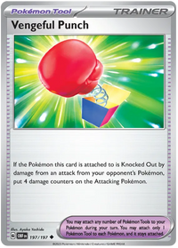 Pokemon Scarlet & Violet Obsidian Flames Trainer Vengeful Punch Card