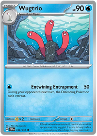 Pokemon Scarlet & Violet Obsidian Flames Wugtrio Card