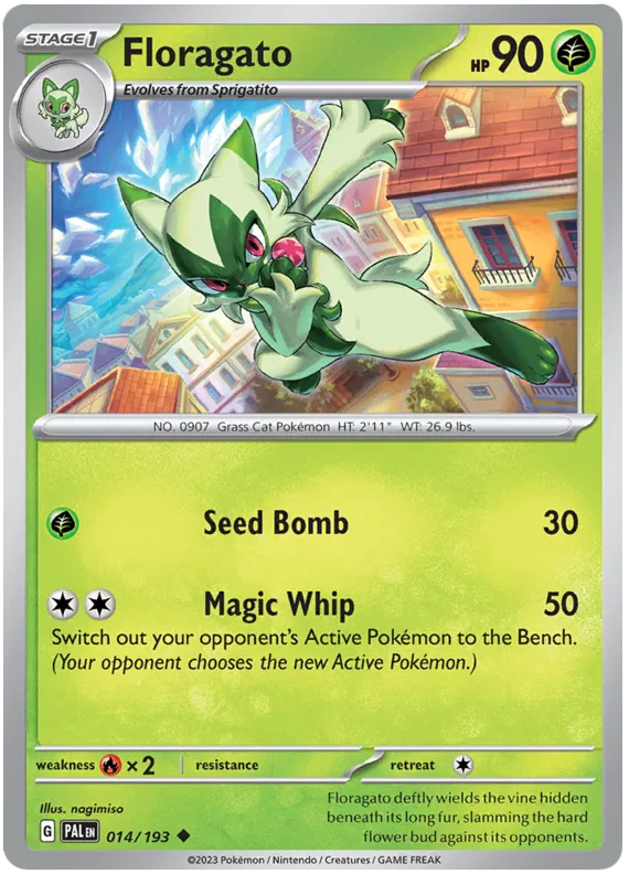 Pokemon Scarlet & Violet Paldea Evolved Floragato Card