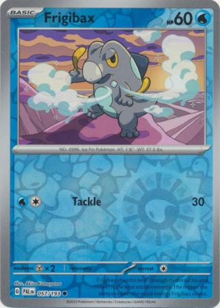 Pokemon Scarlet & Violet Paldea Evolved Frigibax Card reverse