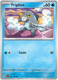 Pokemon Scarlet & Violet Paldea Evolved Frigibax Card