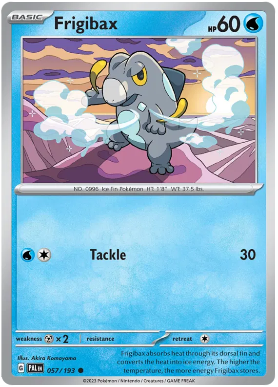 Pokemon Scarlet & Violet Paldea Evolved Frigibax Card