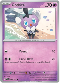 Pokemon Scarlet & Violet Paldea Evolved Gothita Card