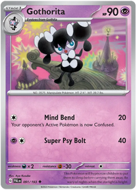 Pokemon Scarlet & Violet Paldea Evolved Gothorita Card