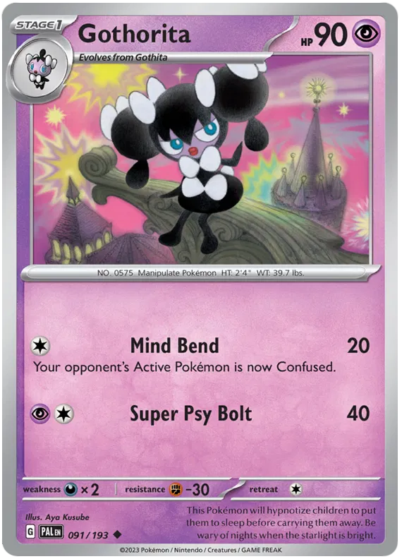 Pokemon Scarlet & Violet Paldea Evolved Gothorita Card