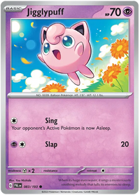 Pokemon Scarlet & Violet Paldea Evolved Jigglypuff Card