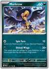 Pokemon Scarlet & Violet Paldea Evolved Murkrow Card