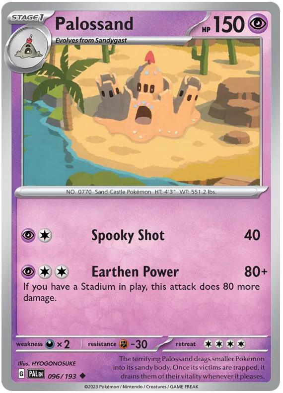 Pokemon Scarlet & Violet Paldea Evolved Palossand Card