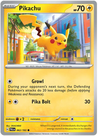 Pokemon Scarlet & Violet Paldea Evolved Pikachu Card