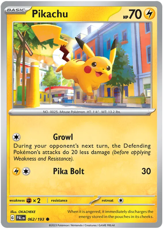 Pokemon Scarlet & Violet Paldea Evolved Pikachu Card