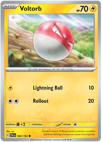 Pokemon Scarlet & Violet Paldea Evolved Voltorb Card