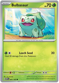 Pokemon Scarlet & Violet Pokemon 151 Bulbasaur Card
