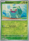 Pokemon Scarlet & Violet Pokemon 151 Bulbasaur Card reverse
