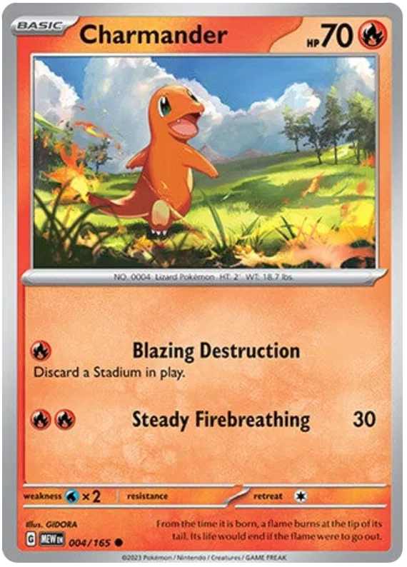 Pokemon Scarlet & Violet Pokemon 151 Charmander Card