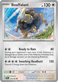 Pokemon Scarlet & Violet Surging Sparks Bouffalant Card