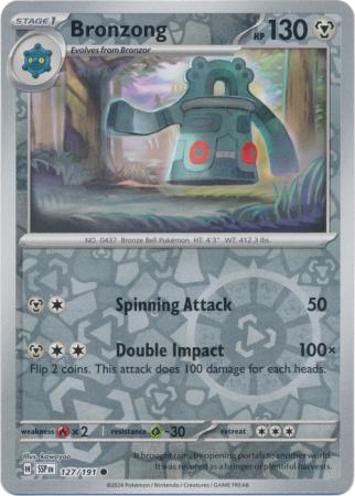 Pokemon Scarlet & Violet Surging Sparks Bronzong Card reverse