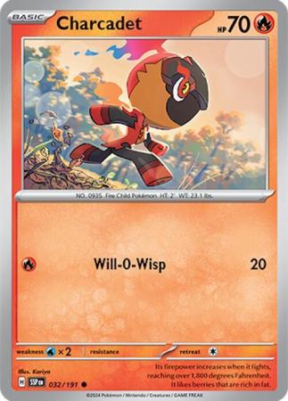 Pokemon Scarlet & Violet Surging Sparks Charcadet Card (#032)