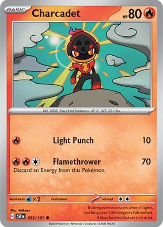 Pokemon Scarlet & Violet Surging Sparks Charcadet Card (#033)