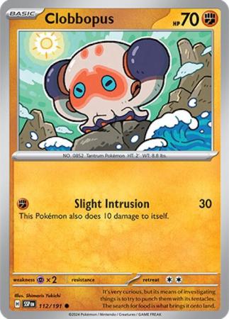 Pokemon Scarlet & Violet Surging Sparks Clobbopus Card