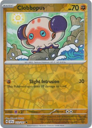 Pokemon Scarlet & Violet Surging Sparks Clobbopus Card reverse