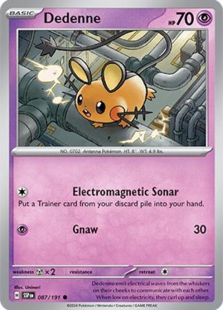 Pokemon Scarlet & Violet Surging Sparks Dedenne Card