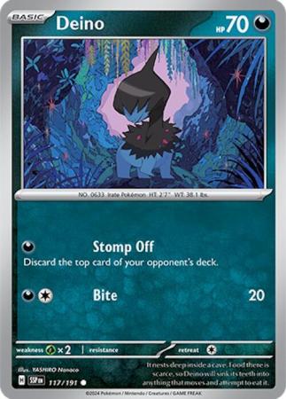 Pokemon Scarlet & Violet Surging Sparks Deino Card