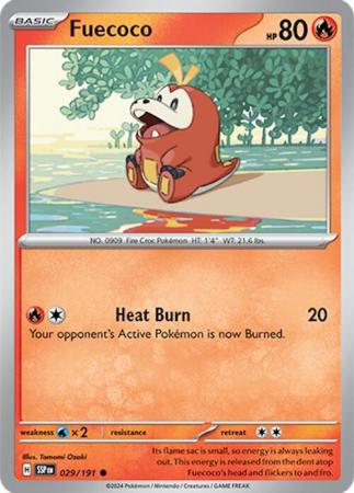 Pokemon Scarlet & Violet Surging Sparks Fuecoco Card