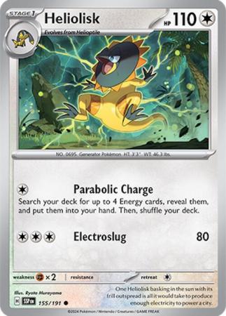 Pokemon Scarlet & Violet Surging Sparks Heliolisk Card