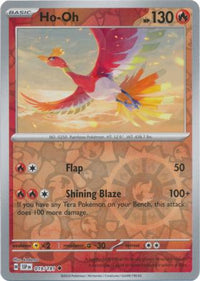 Pokemon Scarlet & Violet Surging Sparks Ho-Oh Card reverse