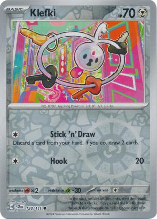 Pokemon Scarlet & Violet Surging Sparks Klefki Card reverse