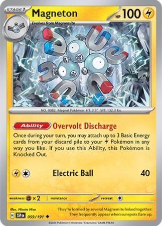 Pokemon Scarlet & Violet Surging Sparks Magneton Card