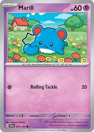 Pokemon Scarlet & Violet Surging Sparks Marill Card